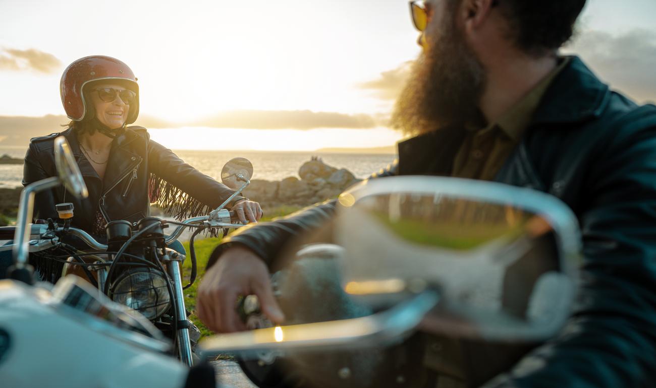 Two motorcycle riders